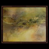 "Naturkl&auml;nge", 100 x 80 cm, gerahmt, Mixed-Media-Art auf Leinwand,  Preis: 1.400,- - Werke