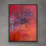 "Memory", 80 x 60 cm, Mixed-Media-Art auf Leinwand, gerahmt Preis: 990,- (aktuell ausgestellt im Blauen Esel im Stadthafen Rostock) - Werke