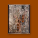 "Zeitlose Eleganz", 80 x 60 cm, Mixed-Media-Art auf Leinwand, gerahmt, Preis: 990,- - Werke