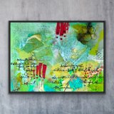 "Verm&auml;chtnis", ca. 80 x 60 cm, gerahmt,  Mixed-Media-Art auf Malplatte, Preis: 990,- - Werke