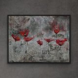 "Eisblumen", 80 x 60 cm, gerahmt,  Mixed Media Art auf Leinwand, Preis: 990,- - Werke